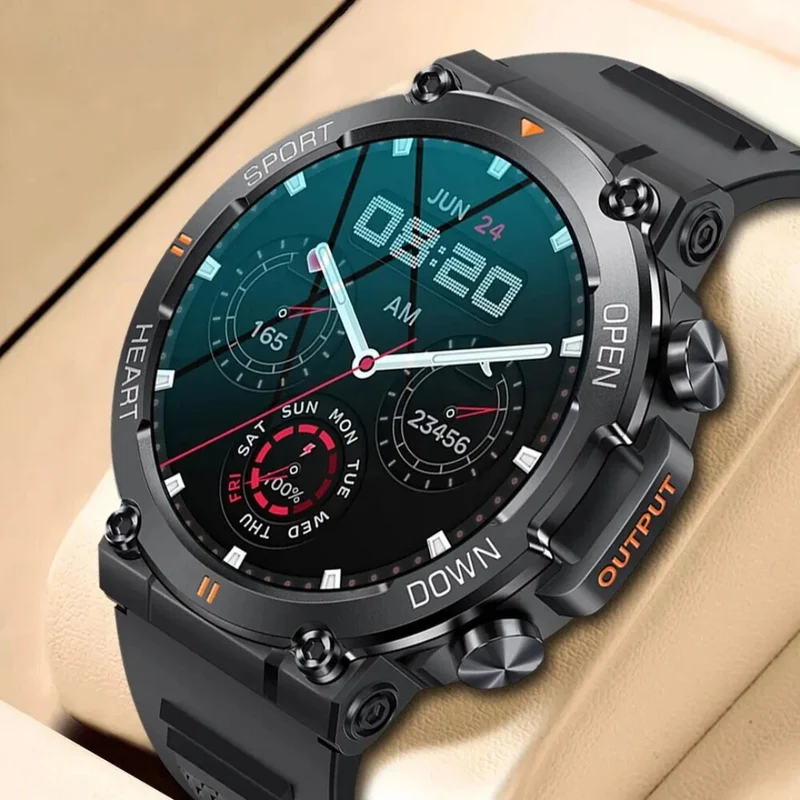 Smartwatch med HD skærm og Bluetooth til mænd