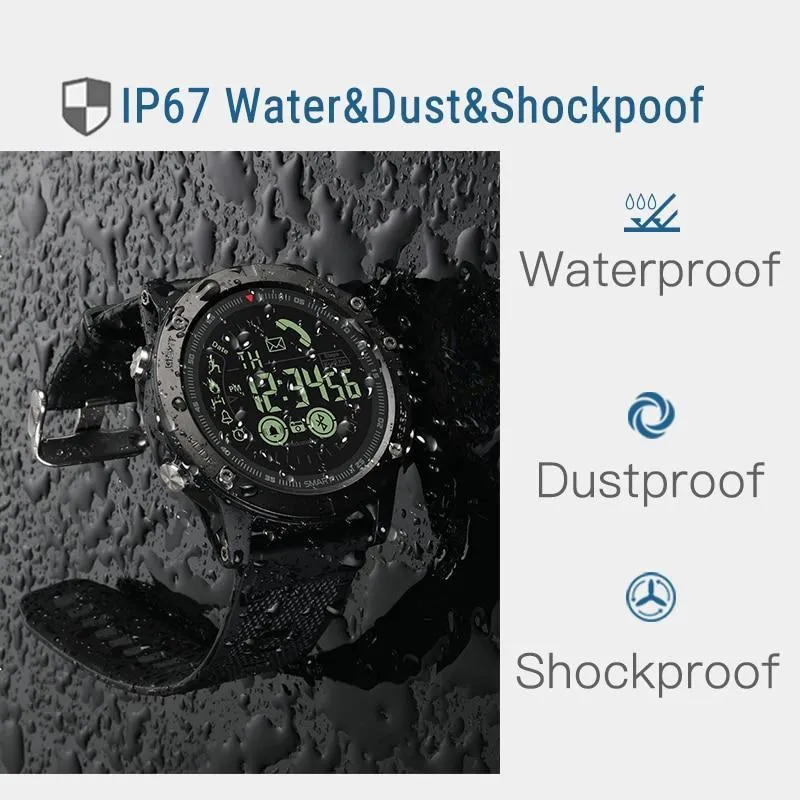 Robust Smartwatch til Udendørsbrug - Vandtæt og Solvenlig