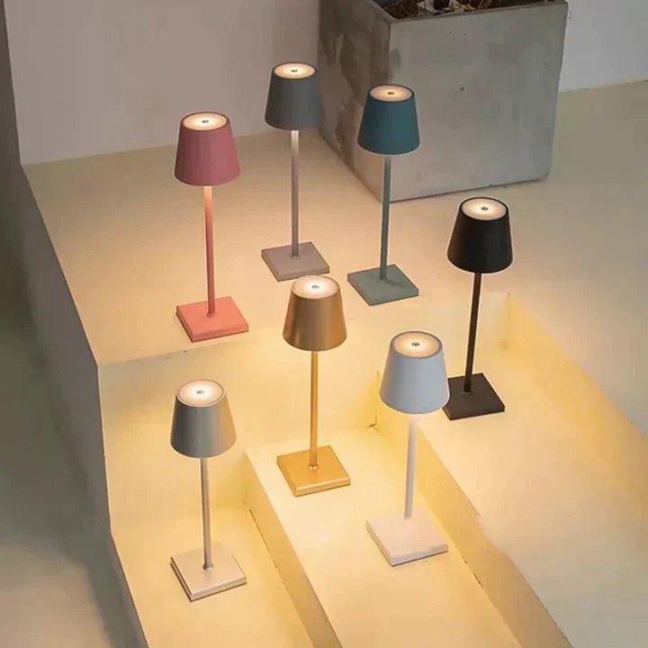 Trådløs Genopladelig Bordlampe med Stilrent Design
