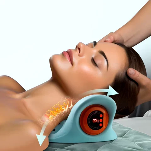 Intelligent Nakkemassagepude med EMS og Varme