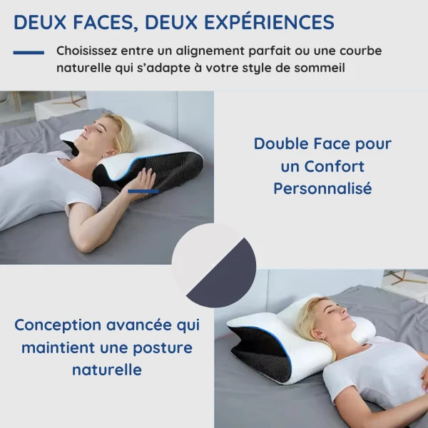Ergonomisk Pude med Memory Skum for Optimal Nakkeunderstøttelse