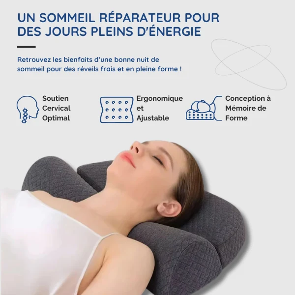 Ergonomisk Pude med Hukommelsesskum | Optimal Nakkeaflastning
