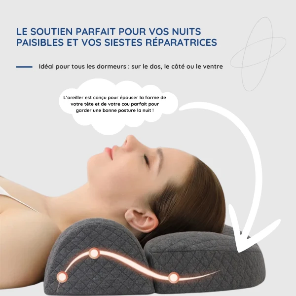 Ergonomisk Pude med Hukommelsesskum | Optimal Nakkeaflastning