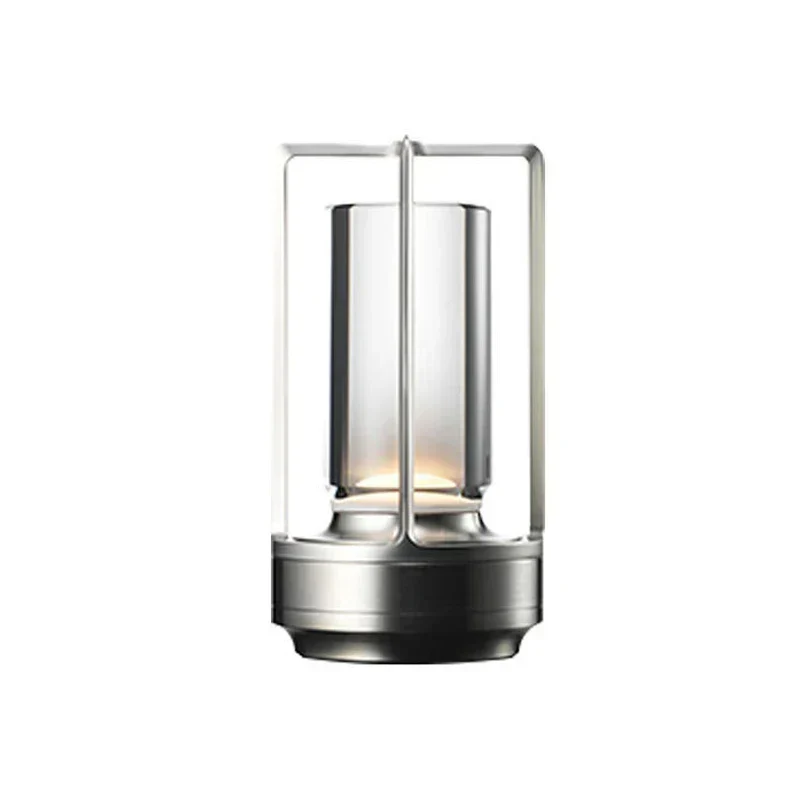 Elegant Transportabel Krystallampe med Genopladelig LED Lys
