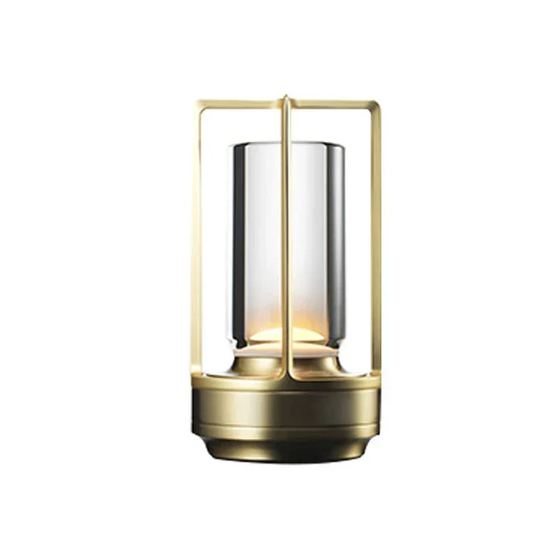 Elegant Transportabel Krystallampe med Genopladelig LED Lys