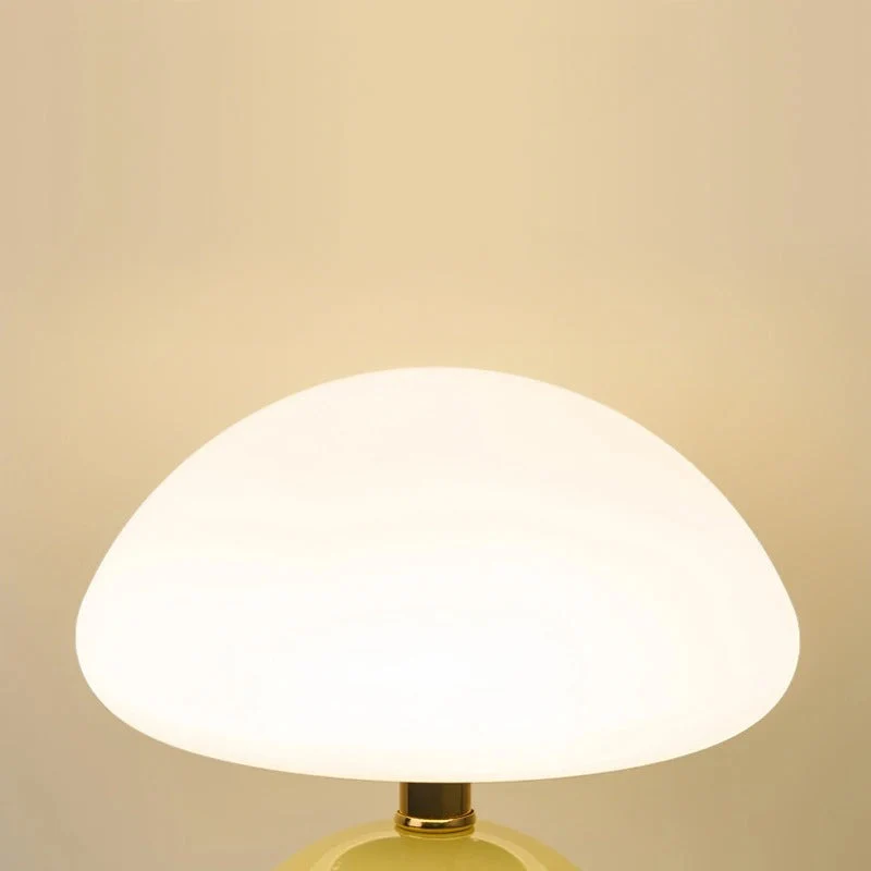 Moderne Sengebordslampe i Creme med Justerbart LED Lys
