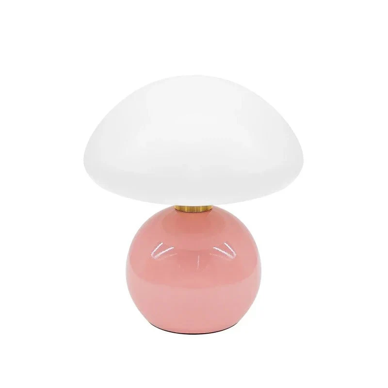 Moderne Sengebordslampe i Creme med Justerbart LED Lys