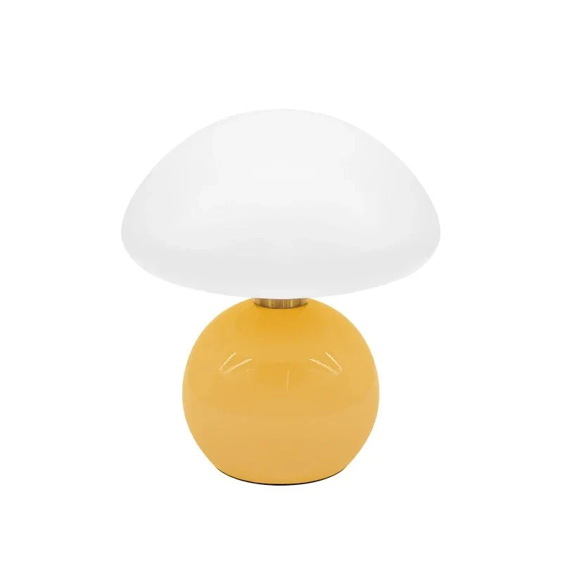 Moderne Sengebordslampe i Creme med Justerbart LED Lys
