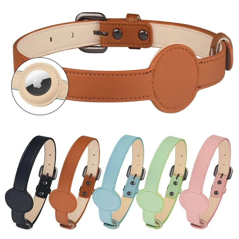 Luksus Hundehalsbånd med Airtag Holder - Sikkerhed og Stil