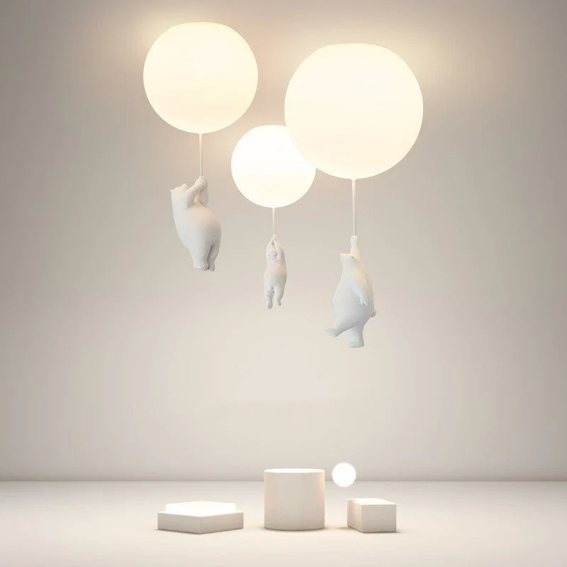 Moderne LED-plafondlampe med ballon-design - Stilfuld belysning