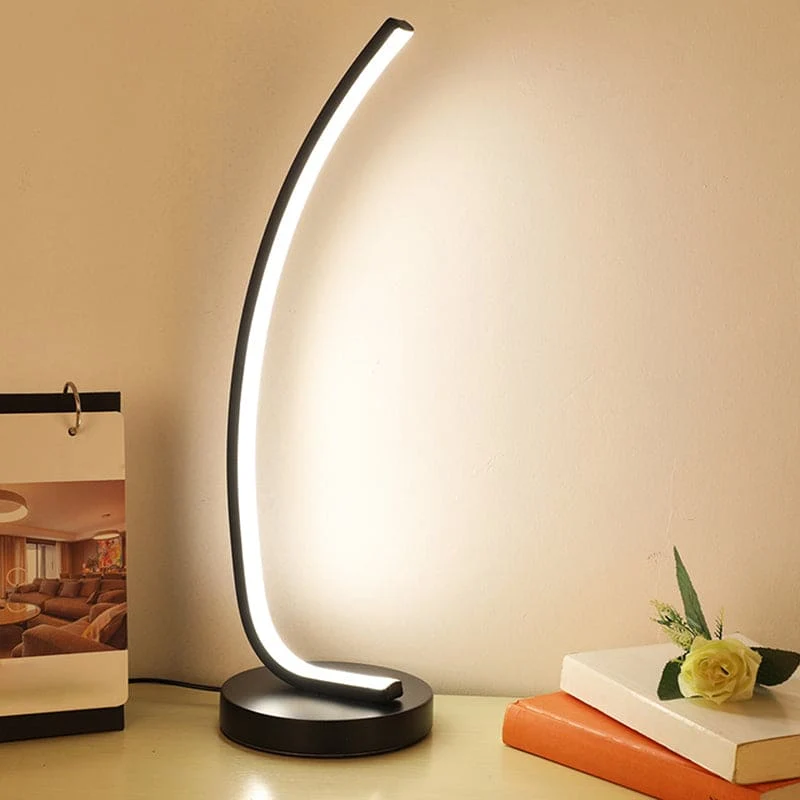 Fleksibel Bordlampe med Moderne Design og Justerbar Lystyring