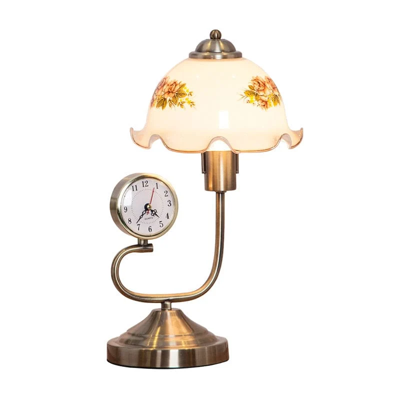 Blomsterformet Bordlampe med Landlig Elegance og Hyggebelysning