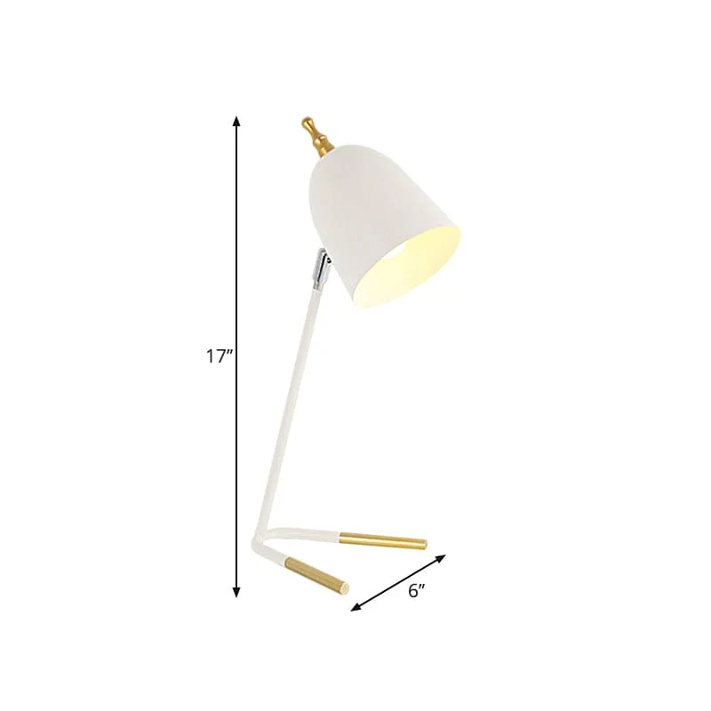 Stilfuld Bordlampe i Metal med Unikt Dome-Design