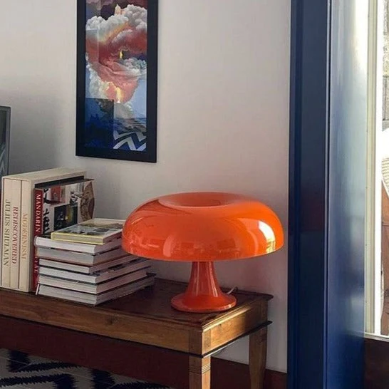 Nordisk Svampelampe med Blødt LED Lys til Hyggebelysning