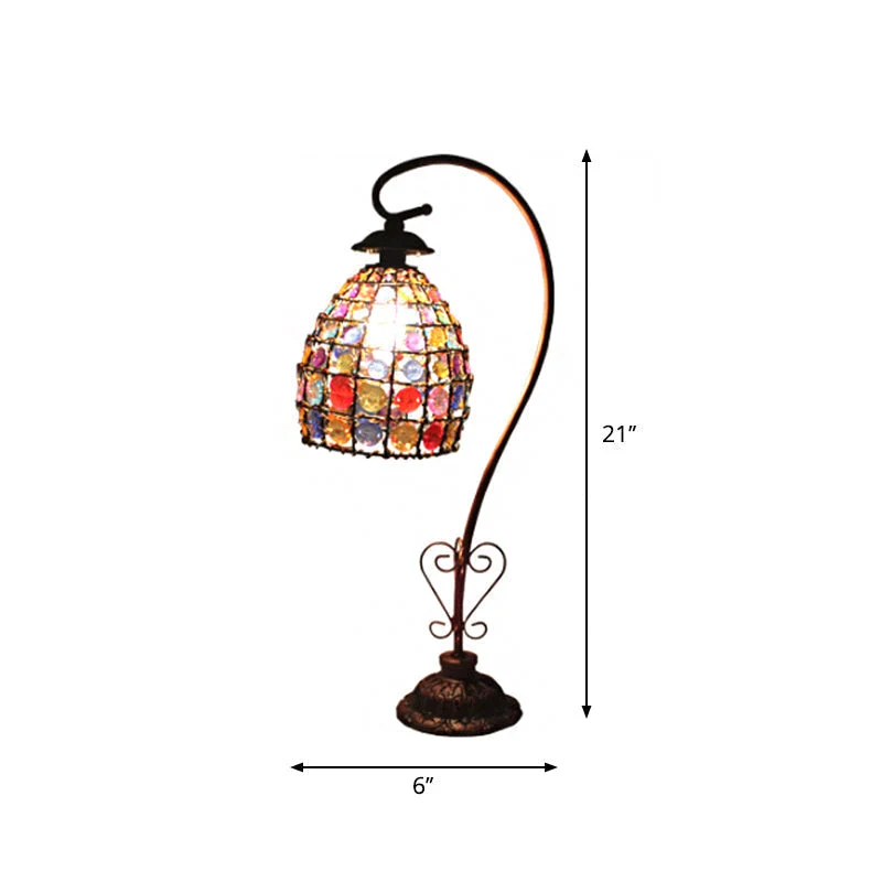 Fleksibel Natlampe med Justerbart Svanehalsdesign