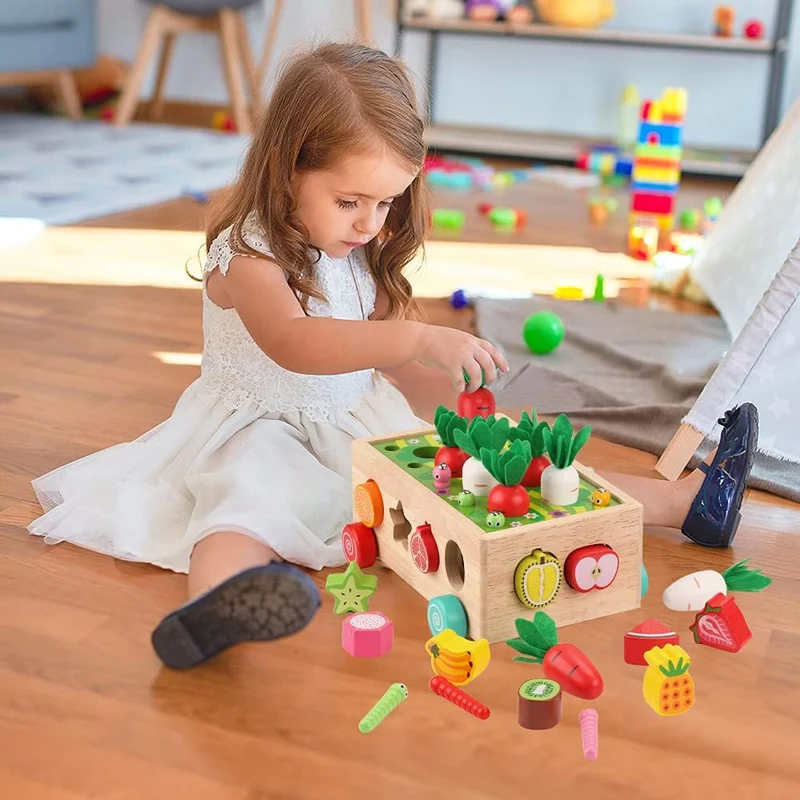 Montessori Formesortering i Træ til Småbørn | Læringslegetøj 1-3 År