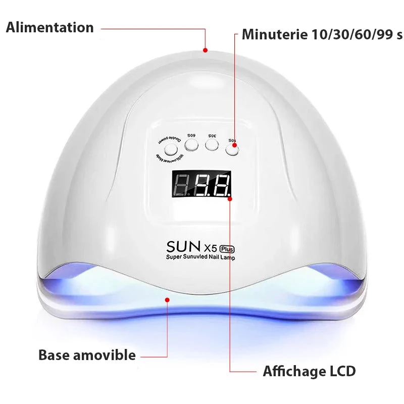 UV Negletørrer med 36 LED og Justerbare Timere - Hurtig Resultat