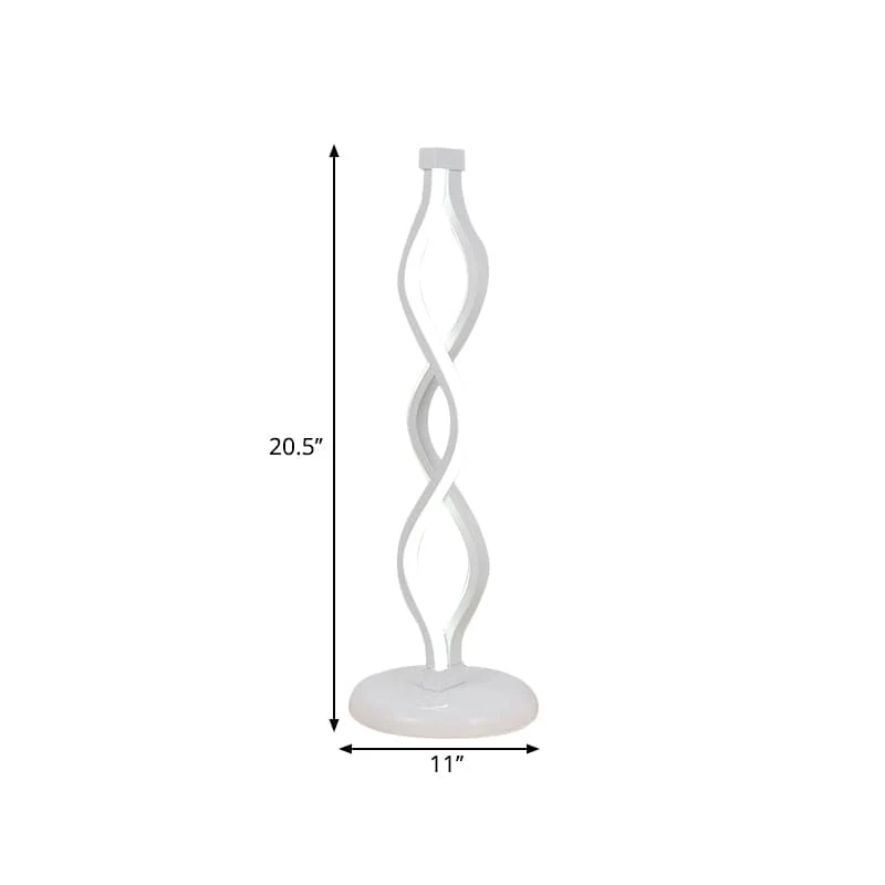 Stilfuld Spiralbordlampe med Justerbar LED-belysning
