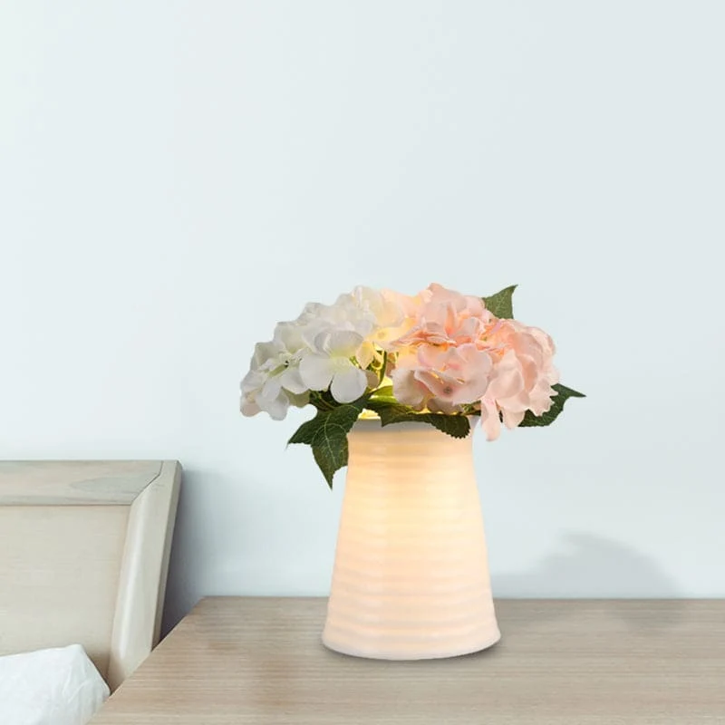 Romantisk Art Deco Natlampe i Glas til Elegant Indretning