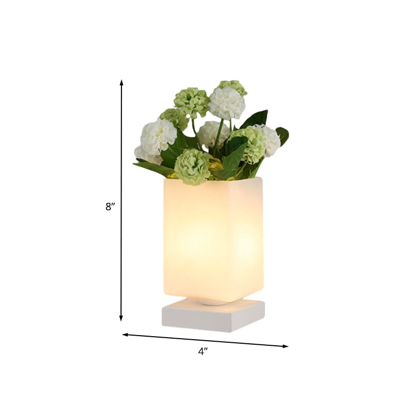 Romantisk Art Deco Natlampe i Glas til Elegant Indretning