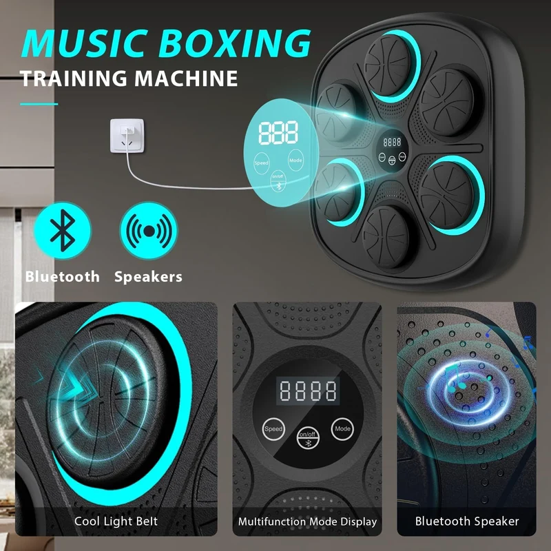 Smart Musikboks Maskine til Træning - Nem Vægmontering