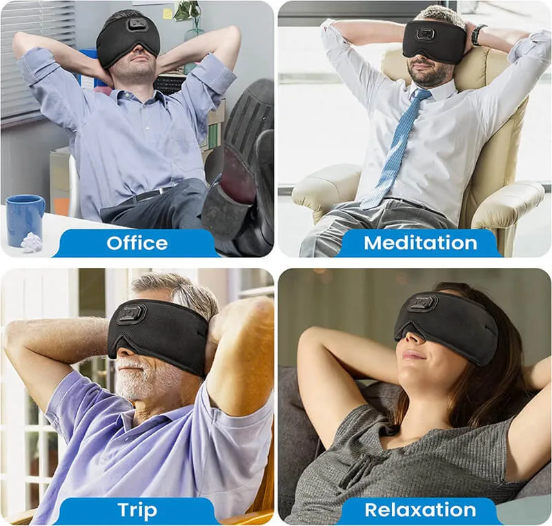 Bluetooth-sovemaske HD til dyb søvn og musikkomfort
