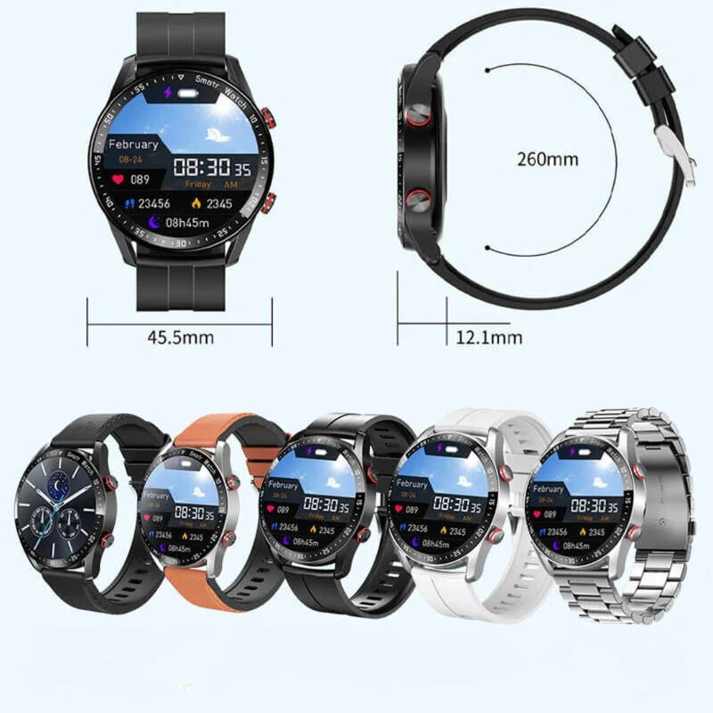 Smartwatch med Stort Display og Vandtæt Design