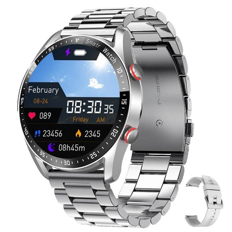 Smartwatch med Stort Display og Vandtæt Design