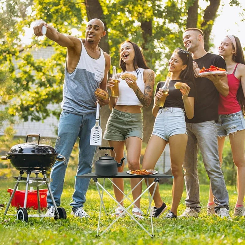 Sammenklappelig Campingbord i Aluminium – Let og Robust