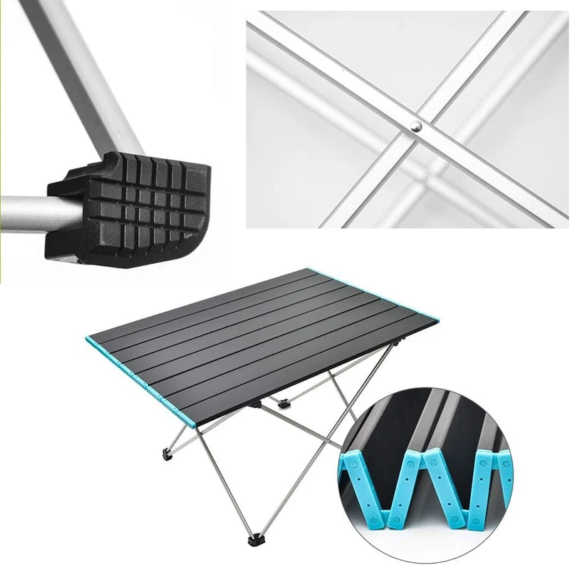Sammenklappelig Campingbord i Aluminium – Let og Robust