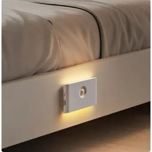 Trådløs LED Natlampe med Bevægelsessensor - Sæt á 2