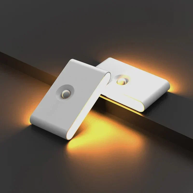 Trådløs LED Natlampe med Bevægelsessensor – Nem Montering