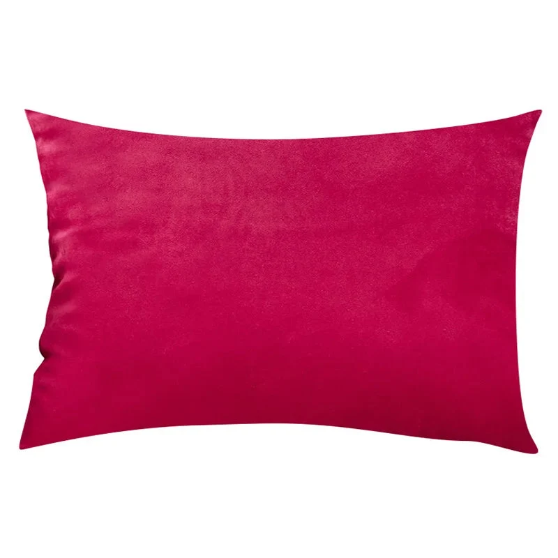 Ultrablødt Velourspude i Livlige Farver 30x50 cm