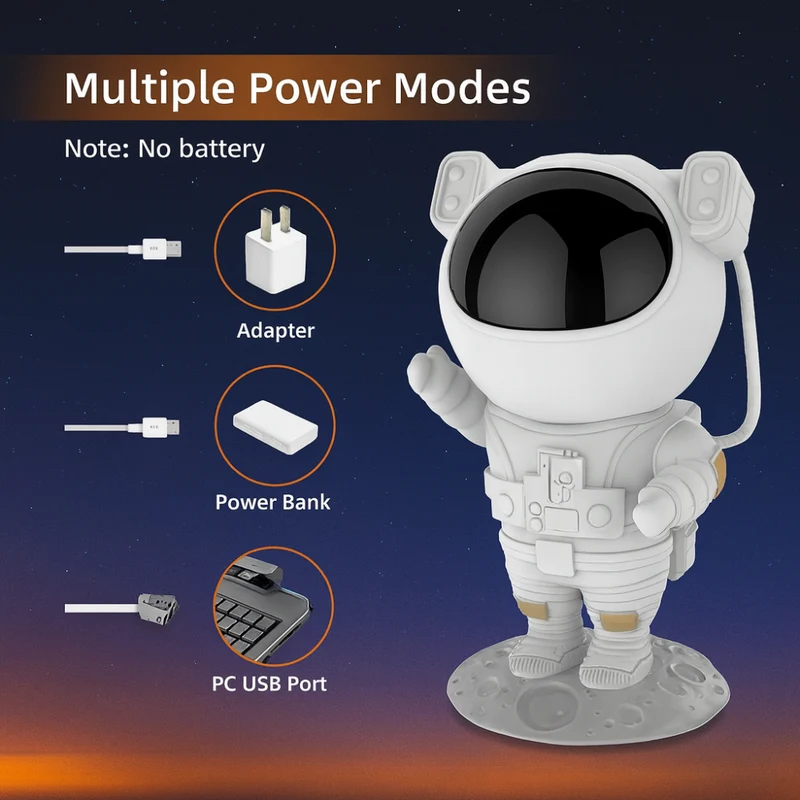 Astronaut Stjernehimmel Projektor - Magisk LED Lampe