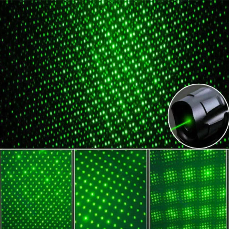 Kraftfuld Genopladelig Grøn Laserpegepind til Langdistance