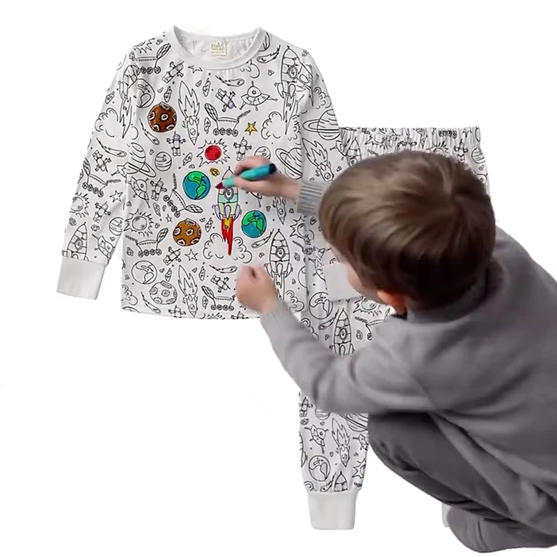 Børnepyjamas Sæt: Blødt og Sjovt Til Legeglade Små