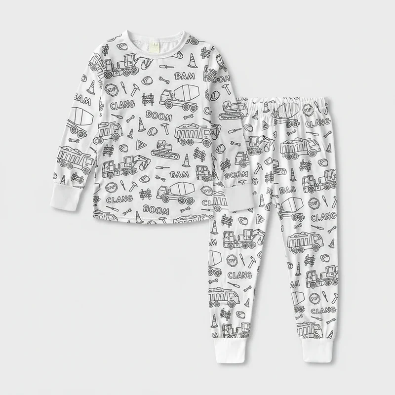 Børnepyjamas Sæt: Blødt og Sjovt Til Legeglade Små
