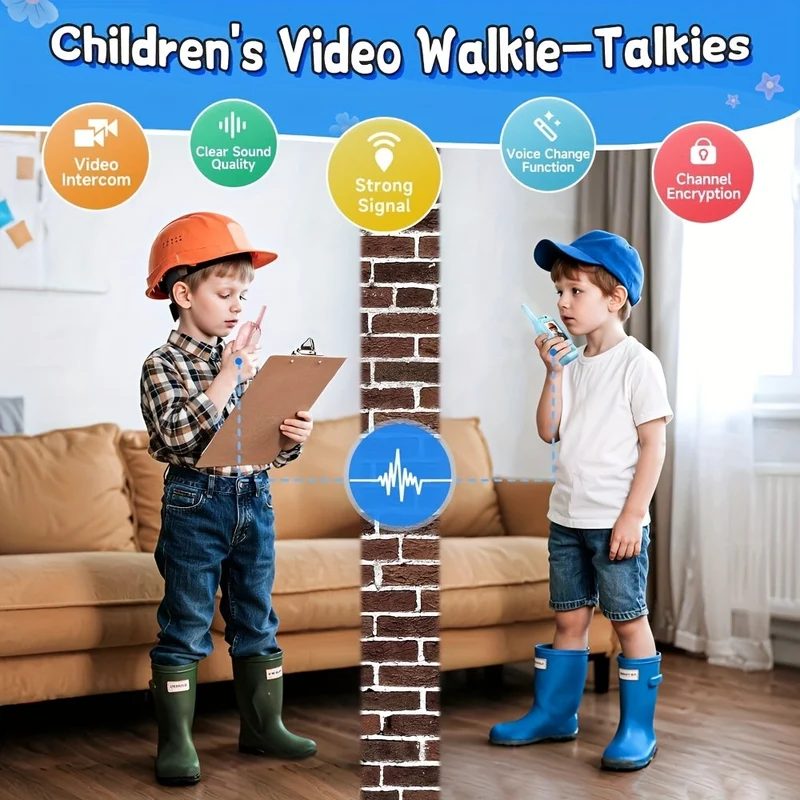 Børne Walkie Talkie med Kamera & Videoopkald - Sjov & Læring
