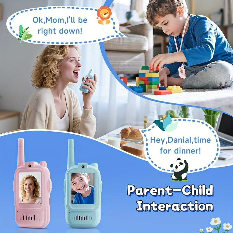Børne Walkie Talkie med Kamera & Videoopkald - Sjov & Læring