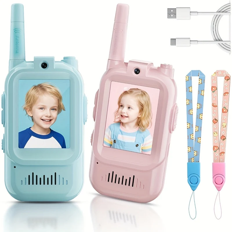 Børne Walkie Talkie med Kamera & Videoopkald - Sjov & Læring