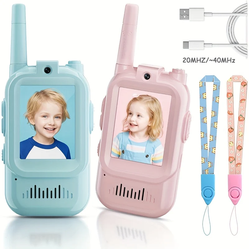 Børne Walkie Talkie med Kamera & Videoopkald - Sjov & Læring