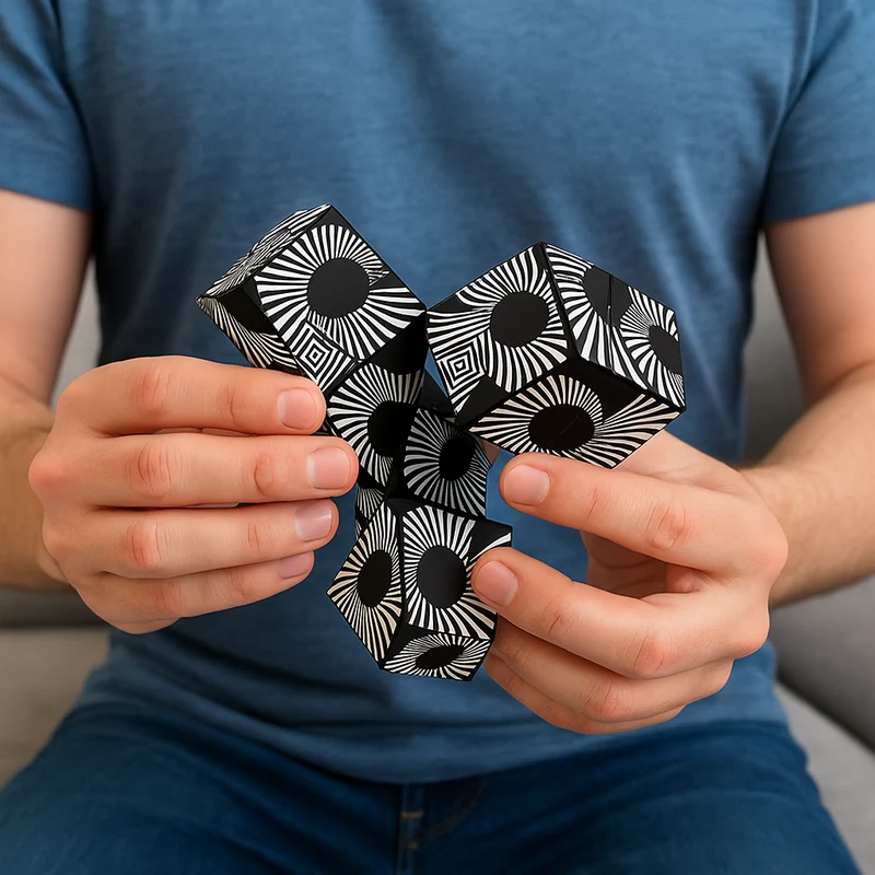 Magnetisk Kubepuslespil: Kreativitet og Afslapning i Ét