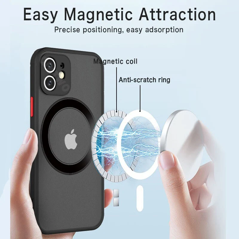 Beskyttende iPhone Cover med MagSafe og Militærstandard