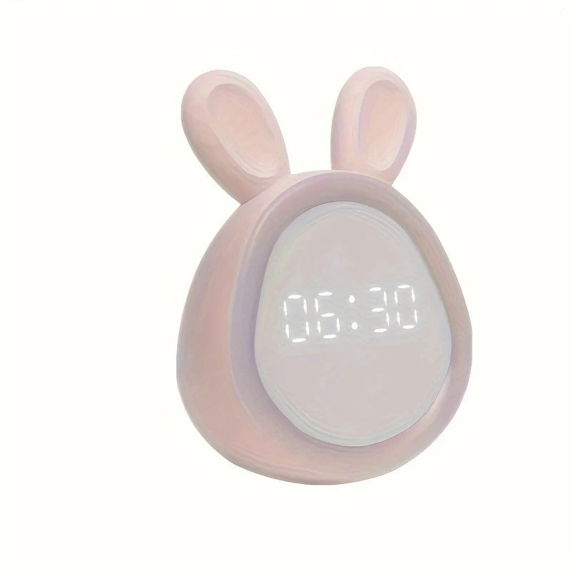 BunnyGlow Vækkeur med Blid Vågn Musik og Natlampe
