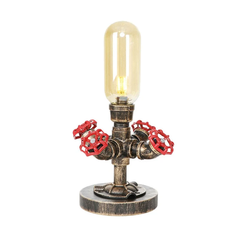 Moderne Industriel Bordlampe med Holdbart Metalrørdesign