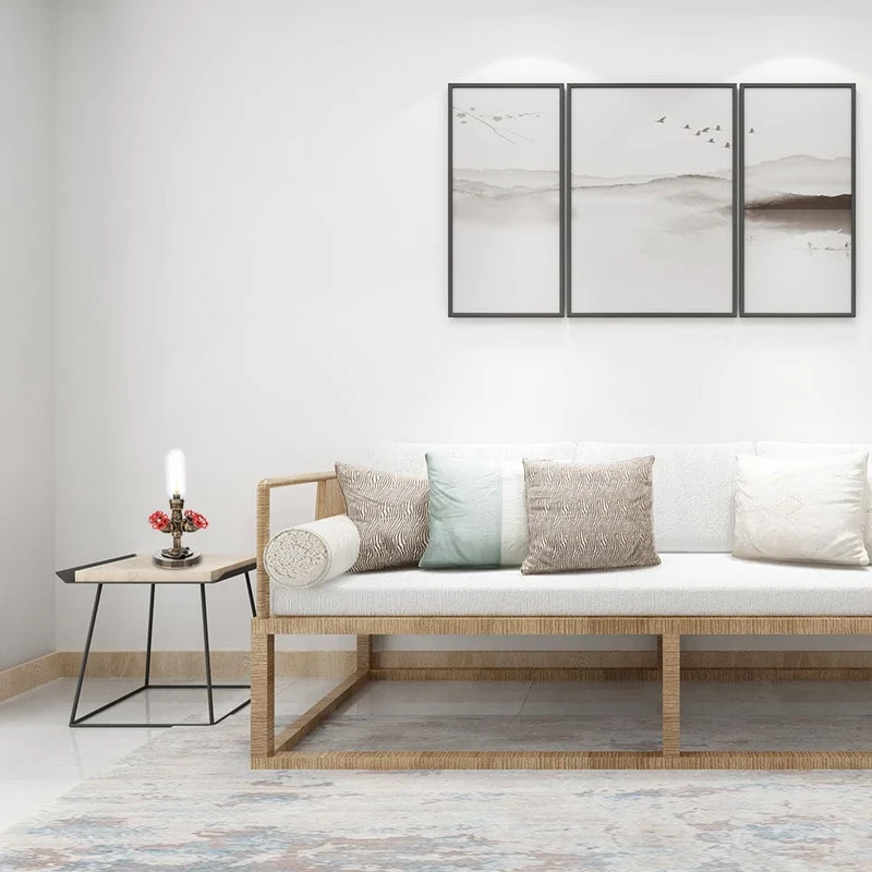 Moderne Industriel Bordlampe med Holdbart Metalrørdesign