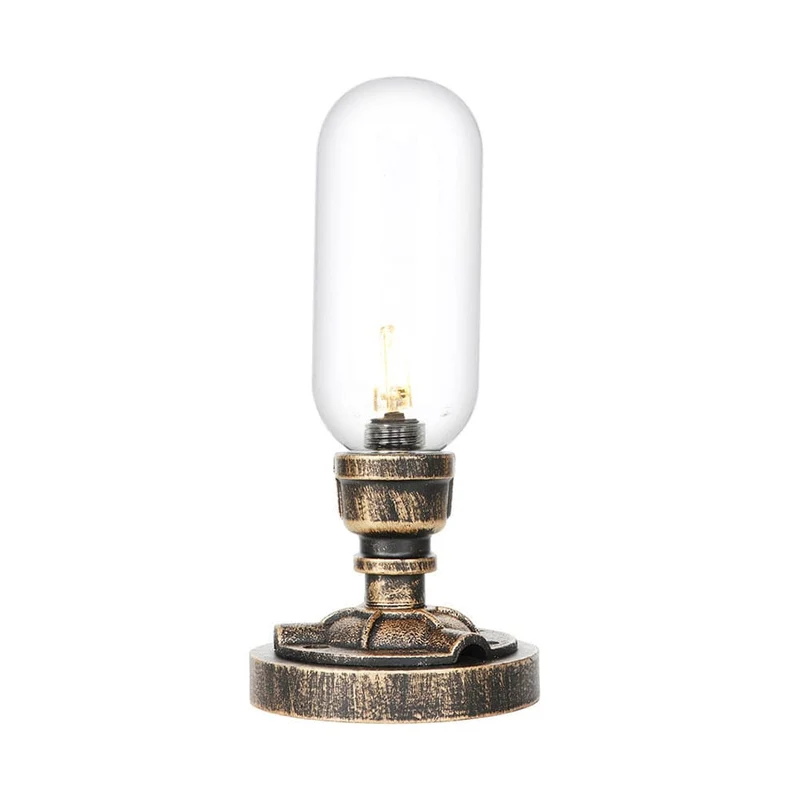 Moderne Industriel Bordlampe med Holdbart Metalrørdesign