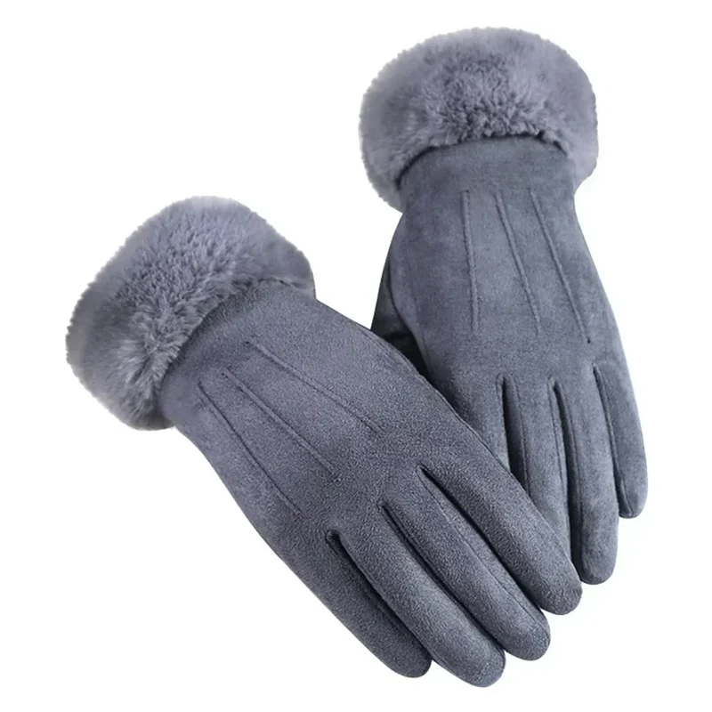 Damehandsker i Ruskind med Touchfunktion og Elegant Design