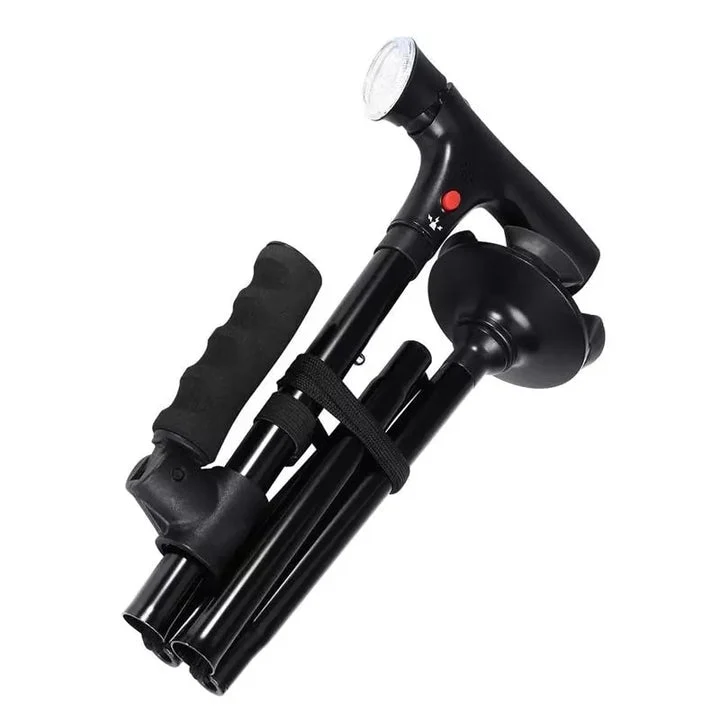 Sikker Fleksibel Vandrestok med LED og Alarmsystem