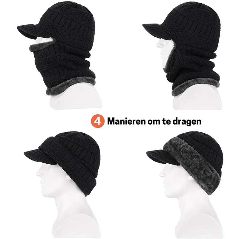 Varmt og alsidigt vinterhue til maksimal beskyttelse